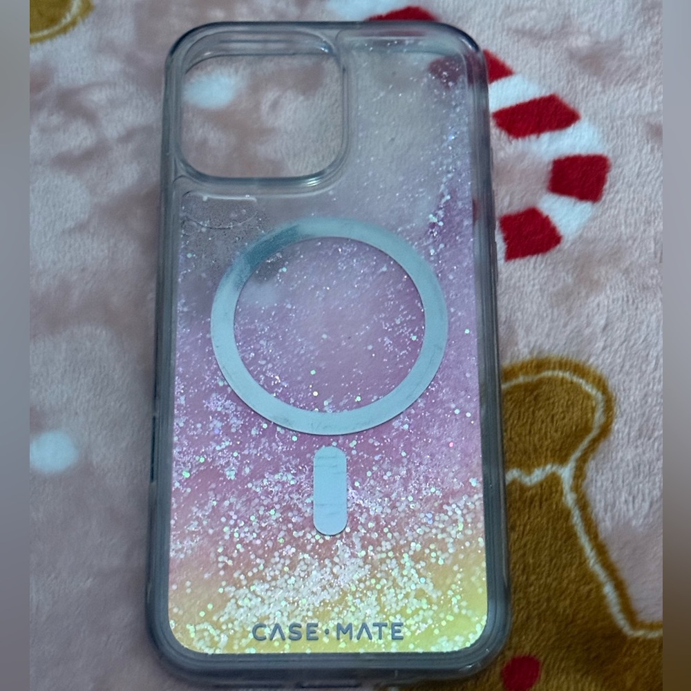 Case-Mate Sparkle water moving glitter Phone Case iPhone 16 pro max